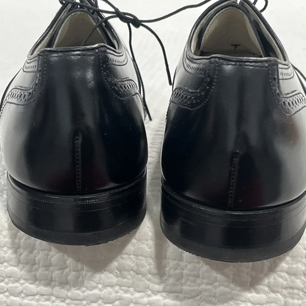 Florsheim Imperial Black Wingtip Oxford Dress Shoes Mens 10 D 92343 USA